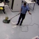 Scrub-washing floor in data centre widget
