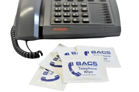 BACSWIPES Alcohol Disinfecting Telephone Wipes 500 Sachets