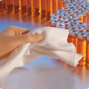 pre-wetted wiper in use