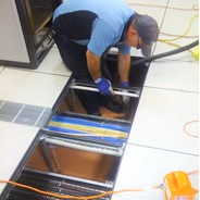 Data centre sub-floor cleaning