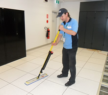 Above-floor cleaning