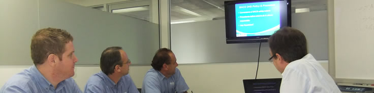 BACS Service Technicians in WH&S training