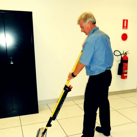 Peter during a data centre clean