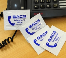 BACS telephone wipes