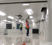 Cleanroom post-construction cleaning